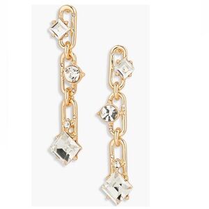 + VINCE CAMUTO + Crystal Linear Drop Earrings